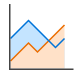 Area chart icon