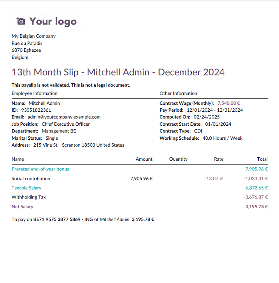 End of Year Bonus PDF.