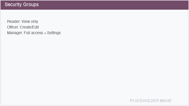 Security groups hierarchy