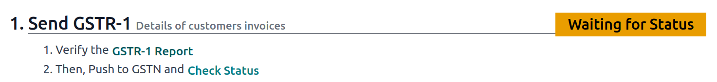 GSTR-1 in the Waiting for Status