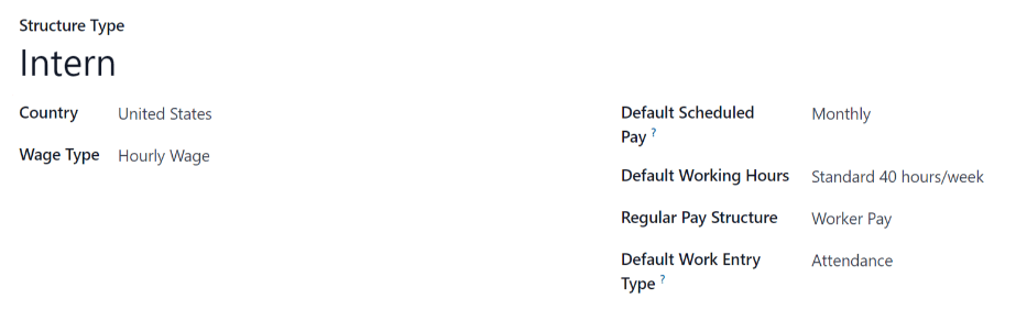 New structure type form to fill out when creating a new structure type.