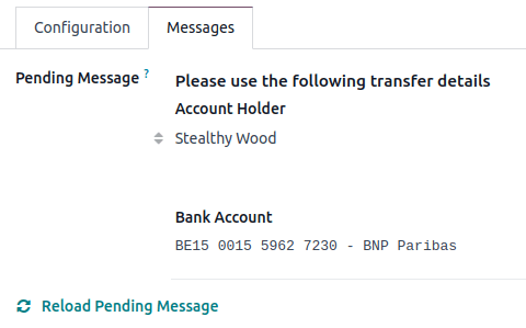 Define payment instructions