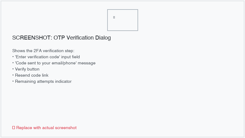 OTP verification screen during signing