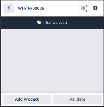 Üres új beérkezési űrlap.