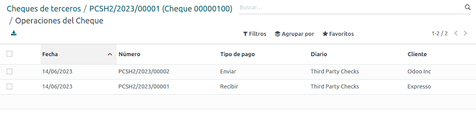 Check Operations menü.
