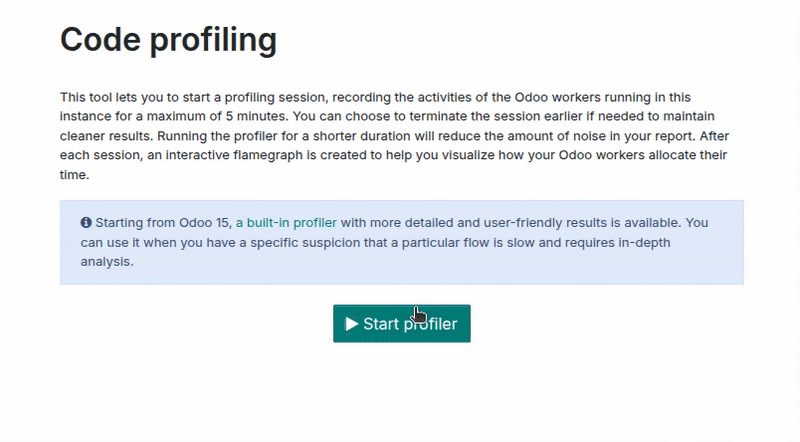 A kódprofilozó használata