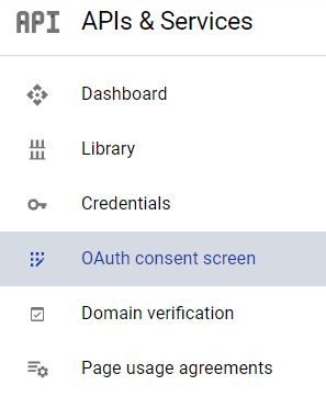 Google OAuth beleegyezési kiválasztási menü.