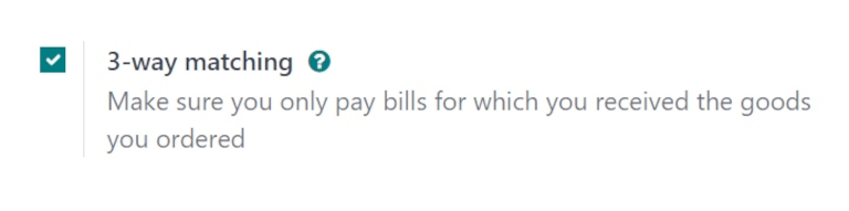 3-utas egyeztetés funkció engedélyezve a Beszerzés alkalmazás beállításaiban.