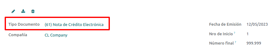 CAF létrehozása jóváírási bizonylatokhoz.