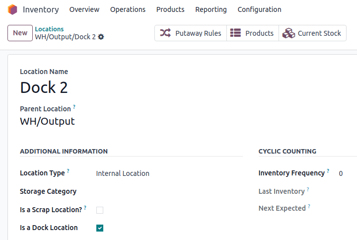 Helyszín konfiguráció.