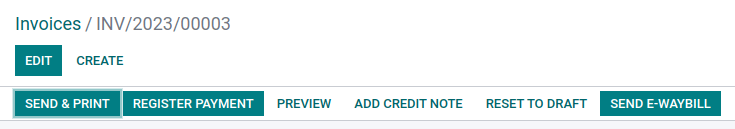E-Waybill küldése gomb a számlákon