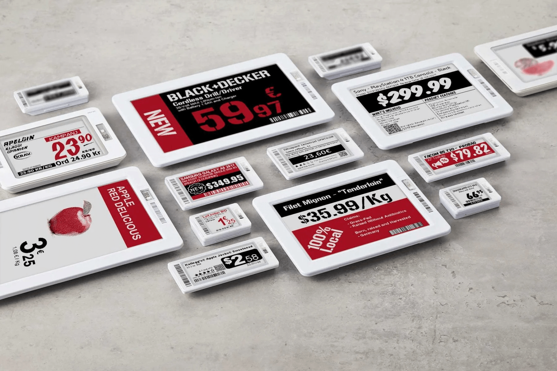 elektronikus címke a Pricer-től