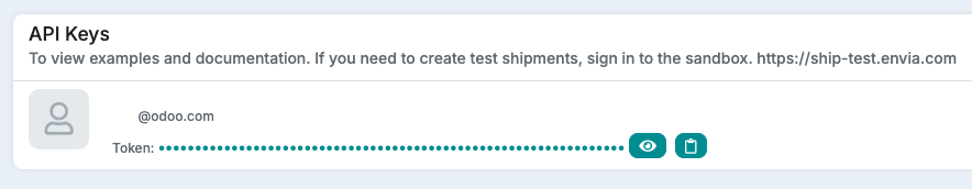 API kulcsok az Envia.com-on.