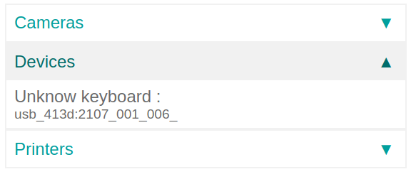 Lábkapcsoló felismerve az IoT dobozon.