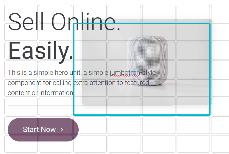 Amikor a rács elrendezés van kiválasztva, válasszon ki egy képet, és húzza a kívánt helyre.