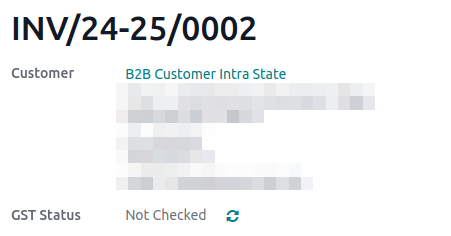 Egy számla GSTIN állapotának ellenőrzése