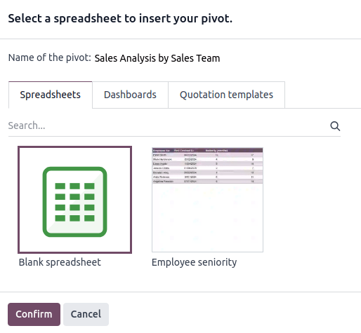 Kimutatás beszúrása egy táblázatba