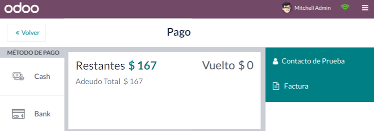 Számla opció kiválasztása a fizetéskor.