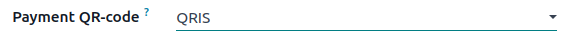 Válassza a QRIS QR-kód opciót
