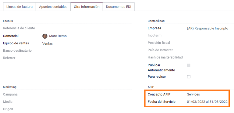 Szolgáltatásokra vonatkozó számlák.