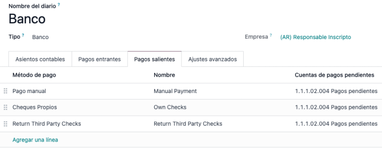Függőben lévő fizetési számlát kell beállítani.