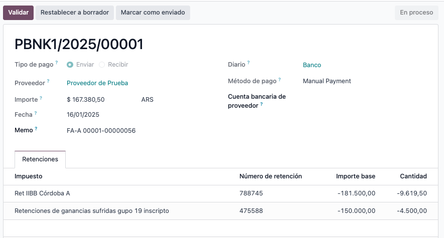 Regisztrált fizetési űrlap.