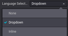Adjon hozzá egy nyelvválasztó menüt.