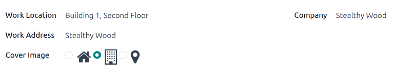 Egy új munkavégzési hely űrlap, amelyen minden mező ki van töltve.