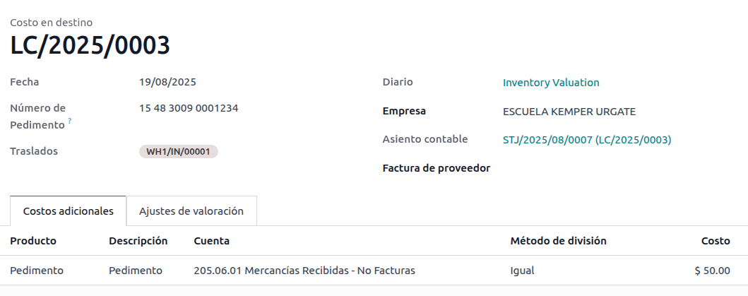 Vám szám egy leszállított költségek készletrekordon.