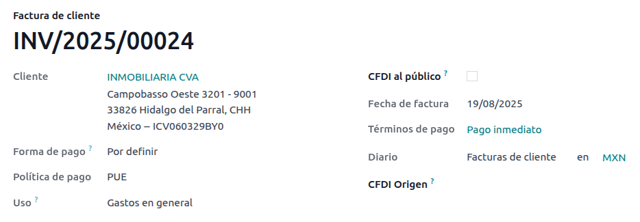 PUE követelményeknek megfelelő számla példája.