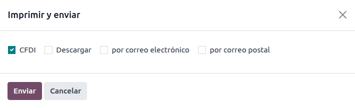 CFDI Jelölőnégyzet