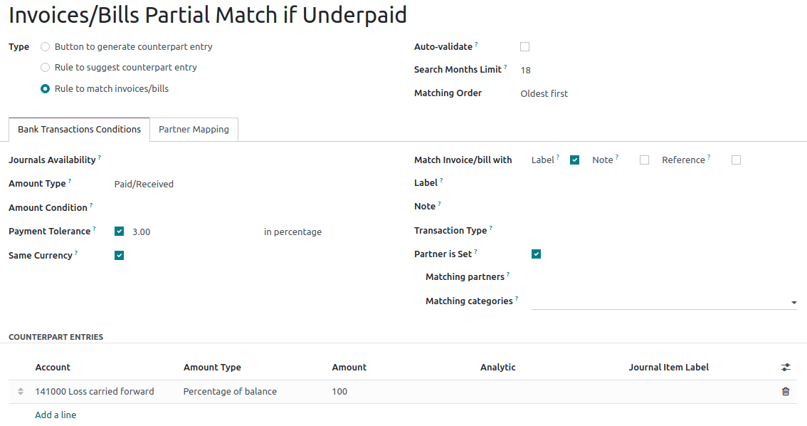 Állítson be szabályokat az egyeztetés kiváltására.