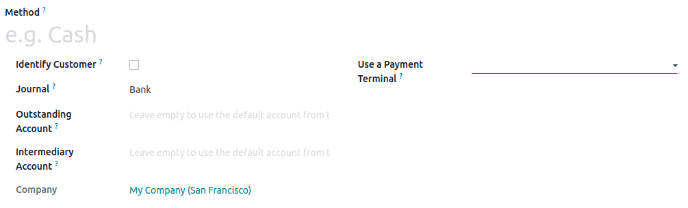 Új fizetési mód létrehozása egy POS-hoz.