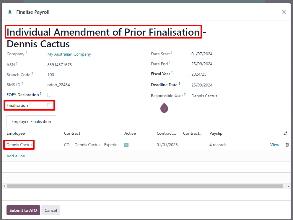 YTD összegek módosítása egy munkavállalónál.