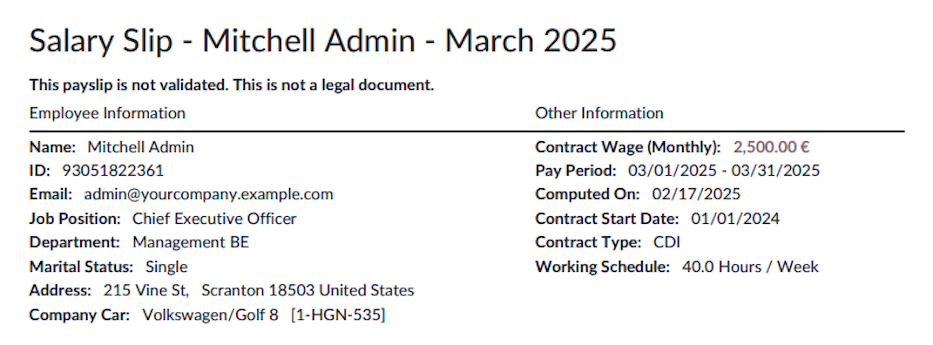 Hogyan olvassuk a bérjegyzéket - Általános információk.