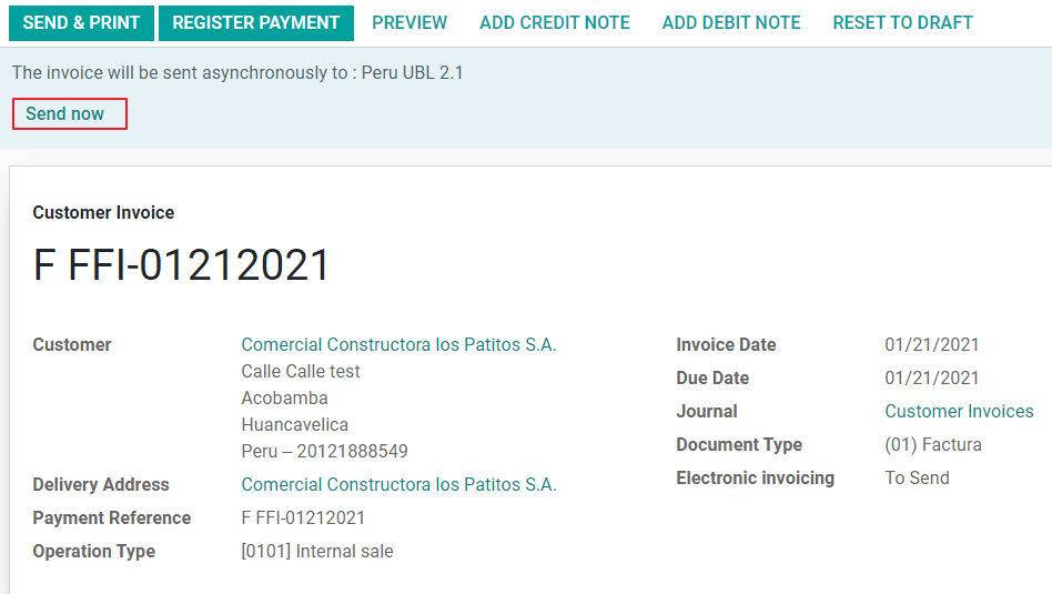 EDI kézi küldése.
