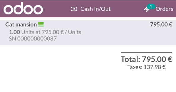 Felugró ablak a sorozatszám importálásához