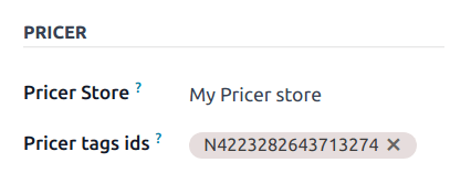 Ármeghatározó címkék termékekhez kapcsolása