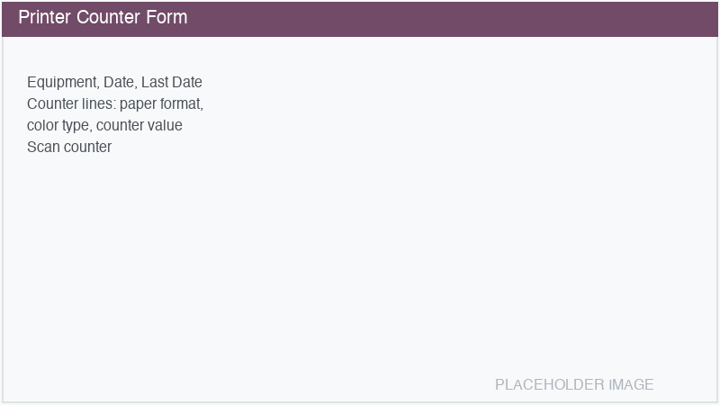 Nyomtatószámláló űrlap