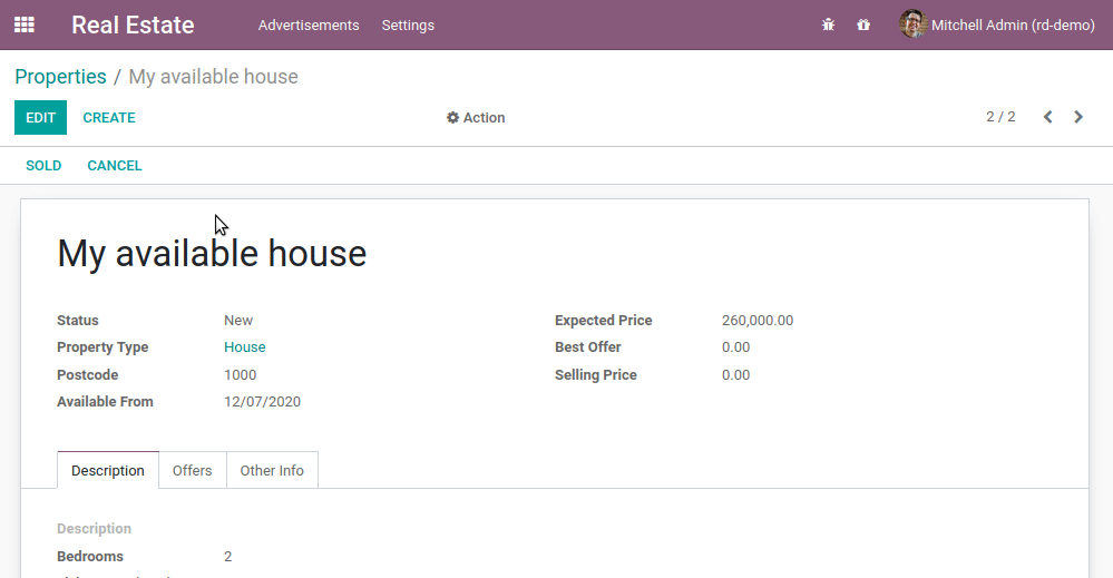 Törlés és eladásra jelölés