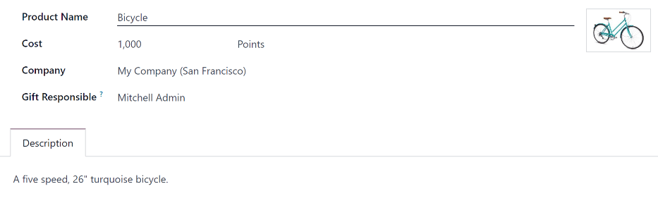 Egy kitöltött jutalom űrlap, amelyen minden részlet meg van adva.