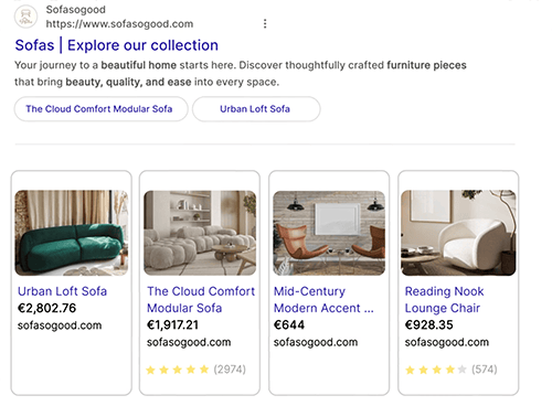 kivonatok a keresőmotorok találati listájában