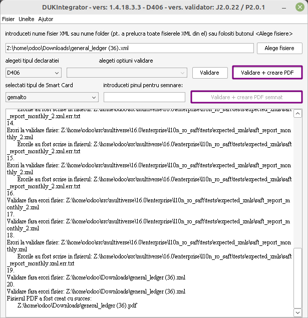 A DUKIntegrator validációs szoftver.