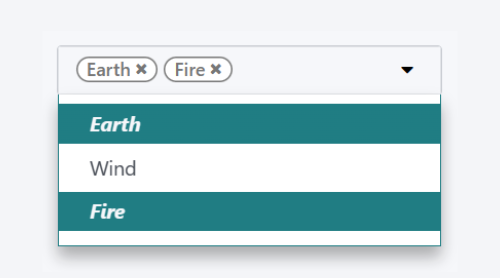 A SelectMenu több választással való használatának példája