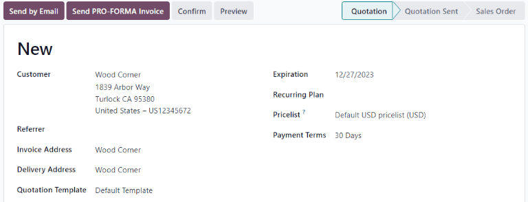 Minősített lead űrlap, kiemelve az Új Ajánlat gombbal.
