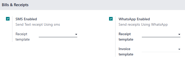 beállítás a telefonszámok tárolásának engedélyezésére nyugták küldésekor