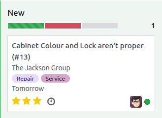 Egy szakasz folyamatának nézete, kiemelve azokat a tevékenységeket, amelyek ma esedékesek.
