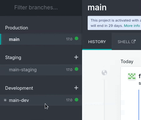 Egy ág fázisának megváltoztatása
