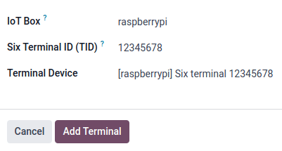 A Terminal ID konfigurálása a SIX fizetési terminálhoz