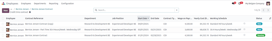 Munkarend változás új szerződések.
